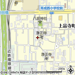 奈良県橿原市上品寺町133周辺の地図