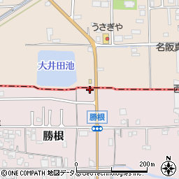 奈良県葛城市勝根40周辺の地図
