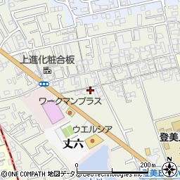 大阪府堺市東区草尾666周辺の地図