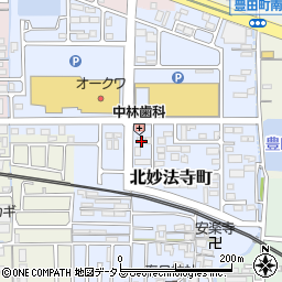 奈良県橿原市北妙法寺町650-1周辺の地図
