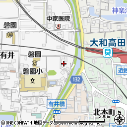 奈良県大和高田市有井29周辺の地図