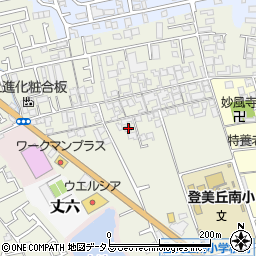 大阪府堺市東区草尾672-1周辺の地図