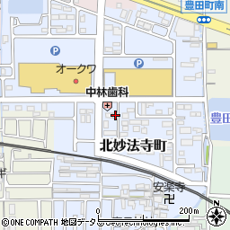 奈良県橿原市北妙法寺町650-2周辺の地図