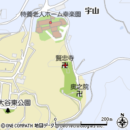 賢忠寺周辺の地図