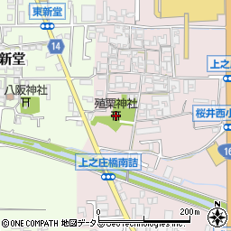 殖栗神社周辺の地図
