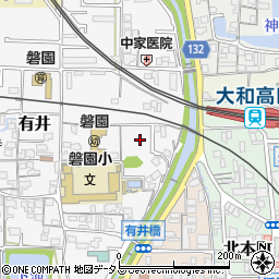 奈良県大和高田市有井32周辺の地図