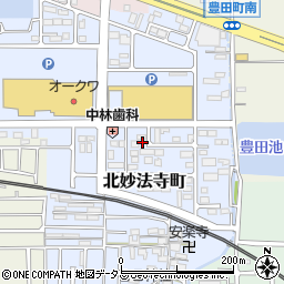 奈良県橿原市北妙法寺町660周辺の地図