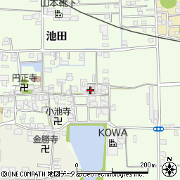 奈良県大和高田市池田189周辺の地図