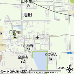 奈良県大和高田市池田192周辺の地図