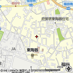 大阪府堺市中区福田458周辺の地図