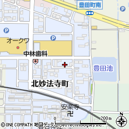 奈良県橿原市北妙法寺町678周辺の地図
