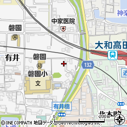 奈良県大和高田市有井30周辺の地図