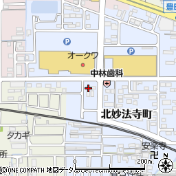 奈良県橿原市北妙法寺町570周辺の地図