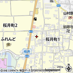 大阪府富田林市桜井町周辺の地図