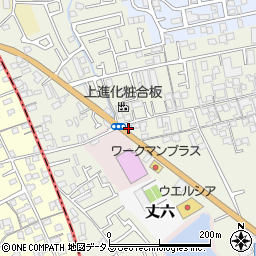 大阪府堺市東区草尾703周辺の地図