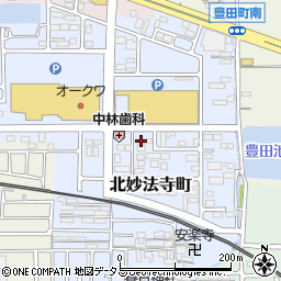 奈良県橿原市北妙法寺町656周辺の地図