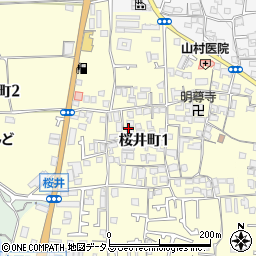 〒584-0013 大阪府富田林市桜井町の地図