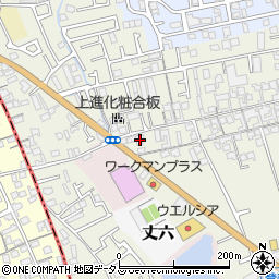 大阪府堺市東区草尾702周辺の地図