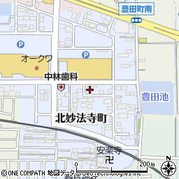 奈良県橿原市北妙法寺町673周辺の地図