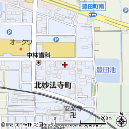 奈良県橿原市北妙法寺町676周辺の地図