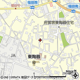 大阪府堺市中区福田457周辺の地図