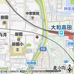 奈良県大和高田市有井28周辺の地図
