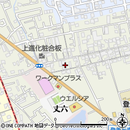 大阪府堺市東区草尾698周辺の地図