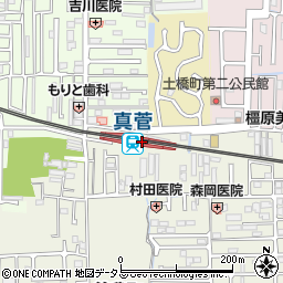 真菅駅周辺の地図
