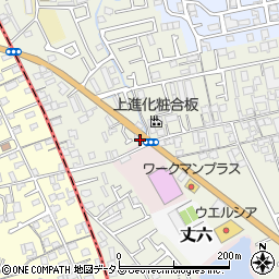 大阪府堺市東区草尾341周辺の地図