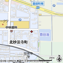 奈良県橿原市北妙法寺町700周辺の地図