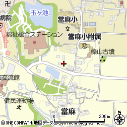 奈良県葛城市當麻586周辺の地図