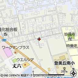 大阪府堺市東区草尾674周辺の地図
