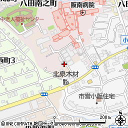 大阪府堺市中区八田南之町207周辺の地図