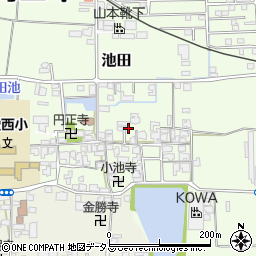 奈良県大和高田市池田200周辺の地図