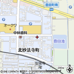 奈良県橿原市北妙法寺町677周辺の地図