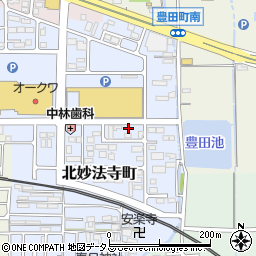 奈良県橿原市北妙法寺町677周辺の地図