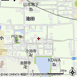 奈良県大和高田市池田193周辺の地図