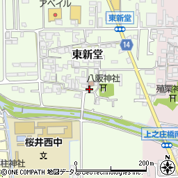 奈良県桜井市東新堂266周辺の地図