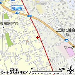 大阪府堺市中区福田62周辺の地図