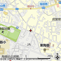 大阪府堺市中区福田527周辺の地図
