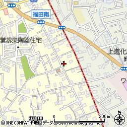 大阪府堺市中区福田60周辺の地図