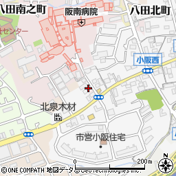 大阪府堺市中区八田南之町268周辺の地図