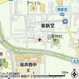 奈良県桜井市東新堂246周辺の地図
