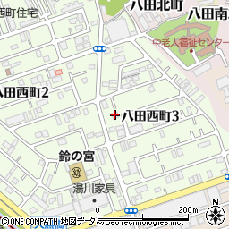 八田ハイツＡ棟周辺の地図
