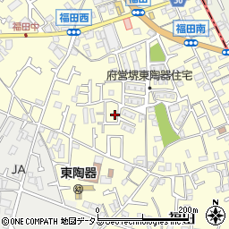 大阪府堺市中区福田413周辺の地図