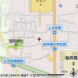 奈良県桜井市上之庄497周辺の地図