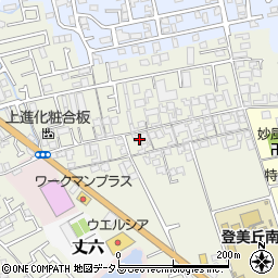 大阪府堺市東区草尾694周辺の地図