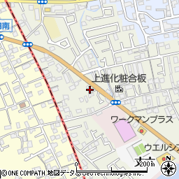 大阪府堺市東区草尾338周辺の地図