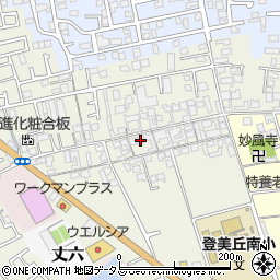 大阪府堺市東区草尾692周辺の地図