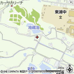 兵庫県淡路市久留麻高塚1623周辺の地図